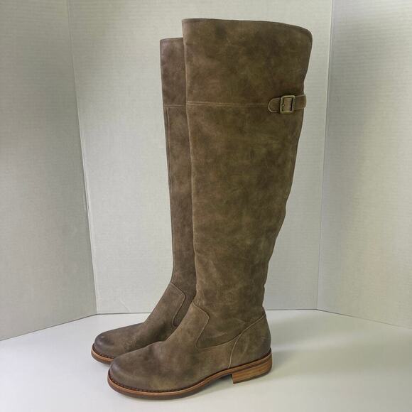 Kork-Ease Addison Over the Knee Suede Boot Taupe 8.5 M - Picture 4 of 11